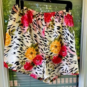 Women’s XXL silk sleep shorts